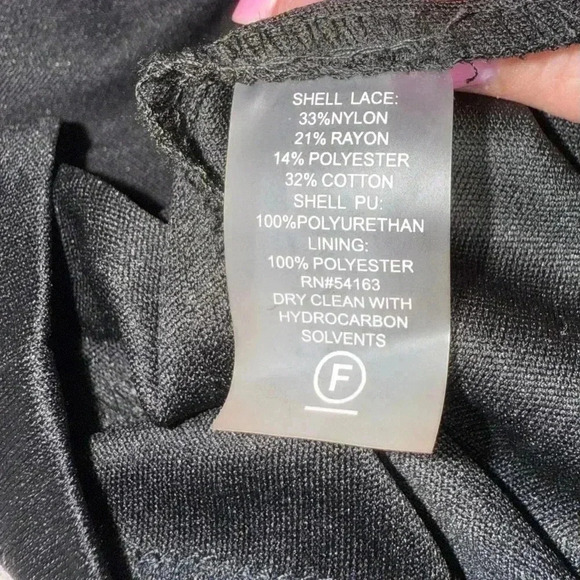 Calvin Klein lace dress with black trim and gold hardware size 2 - Picture 7 of 12